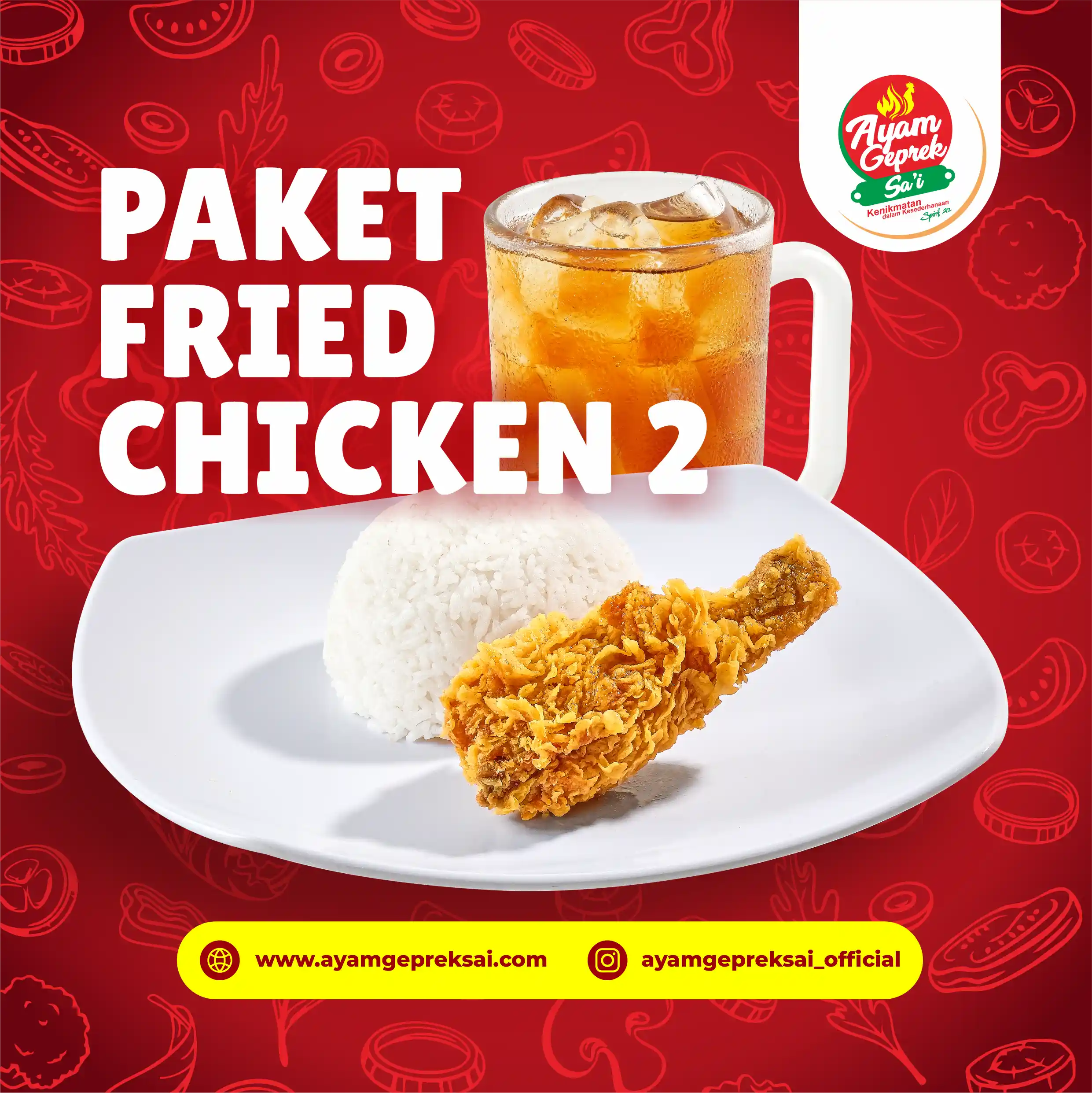 Paket fried chicken 2
