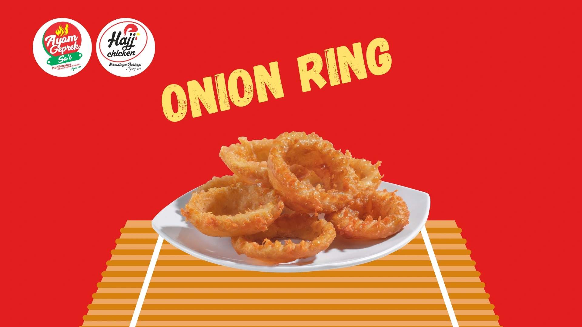 Onion Ring Ayam Geprek Sa'i & Hajj Chicken: Sekali Gigit Renyahnya, Dijamin Bikin Nagih!