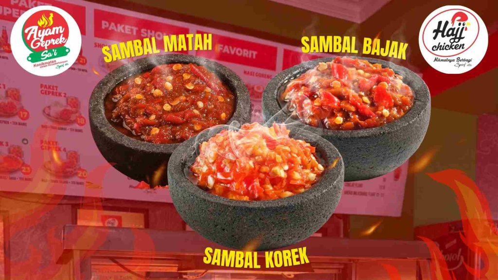 Bukan Cuma Ayamnya, Sambalnya Juga Bikin Penasaran di Ayam Geprek Sa’i dan Hajj Chicken