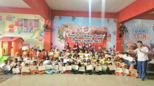 Bikin Anak-Anak Bahagia! Ayam Geprek Sa’i Wangon Jadi Bagian dari Keseruan PAUD se-Kecamatan Wangon