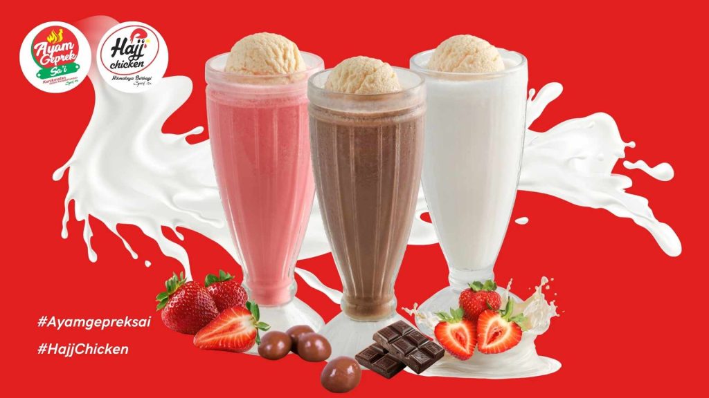Lagi Panas-Panasnya, Milkshake Float Ayam Geprek Sa’i dan Hajj Chicken Bisa Jadi Favorit Anak-Anak